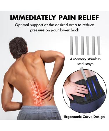 KF-Premium Self Heating Magnetic Lumbar Support Belt for Back Pain Relief - Size Medium - Buy Online on GoSupps.com