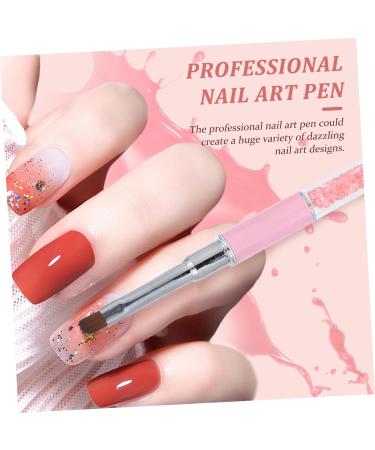 Housoutil Nail Art Pen Light Pen Add Manicure Brush 15.5x1cm Pink - Buy Online on GoSupps.com