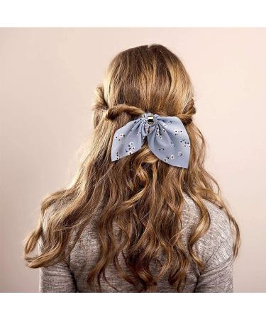 6-Piece Chiffon Ponytail Set | Satin Elastic Hair Ties & Bowknot Scrunchies for Women Girls & Children - International Shipping Available - Buy Online on GoSupps.com