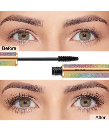 2 Pack Waterproof 4D Silk Fiber Mascara - Volume & Length, No Clump, All Day Wear - Buy Online on GoSupps.com