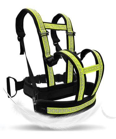 Child Safety Harness | Adjustable Motorcycle Safety Gurt for Kids | Breathable Anti-Fatigue Shoulder Straps - Fluorescent Green - Buy Online on GoSupps.com