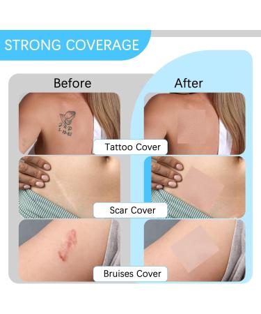 NICENEEDED 2 Rouleau de Ruban Adh sif pour Couvrir Les Tatouages Patchs de Camouflage de Tatouages Couleur Chair Imperm ables et R sistants Pansements lastiques D coupables pour Couvrir Tatouages - Buy Online on GoSupps.com