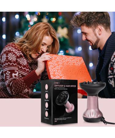Premium Diffuser Hair Dryer for Curly & Wavy Hair | 2-in-1 Lightweight Blow Dryer to Enhance Curls & Reduce Frizz | Ideal for Daily Use & Travel - Buy Online on GoSupps.com