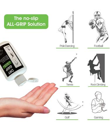 W4W Dry Hands & Pole Grip Solution Transparent Non Sticky Anti-Slip Solution for Pole Dancing Tennis Golf and all Sports - Repels Sweat & Moisture from Hands (2 Pack) 2 Ounce (Pack of 2) - Buy Online on GoSupps.com