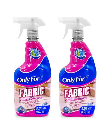 Only For Fabric Cleaner - 2 Pack x 32 Fl Oz - Multi Fabric Stain Remover - Perfect for Sofa, Couches, Carpets, and Upholstery
