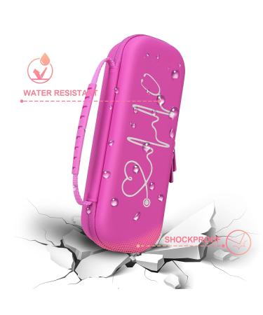 BOVKE Travel Stethoscope Case - Compatible with 3M Littmann & MDF Stethoscopes - Mesh Pocket for Accessories - Raspberry - Buy Online on GoSupps.com