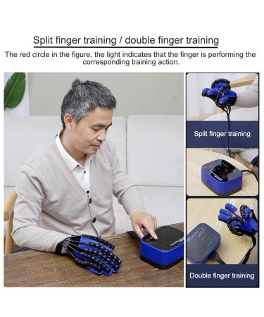 Finger Rehabilitation Stroke Both Hand Training Rehabilitation Robot Gloves Stroke Hemiplegia Hand Splint Finger Orthosis for Relieve Wrist & Thumb Pain(Size:XXL size Color:blue) XXL size Blue - Buy Online on GoSupps.com