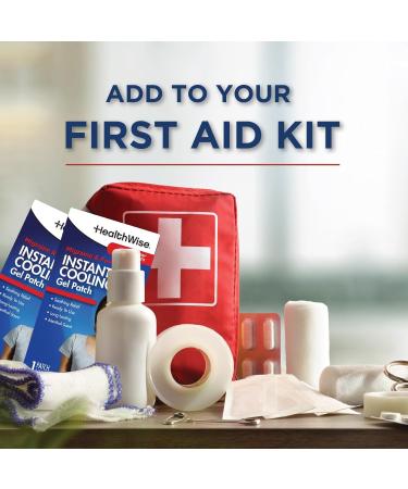 HealthWise Instant Cool Gel Patches | Migraine & Fever Relief | 12-Count | 4.75 x 2 | Soothing Menthol Vapors | Non-Medicated Formula - Buy Online on GoSupps.com