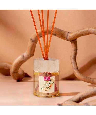 Cristalinas 35ml Orange Blossom Air Fresheners for Home - Reed Diffusers for home - Home Fragrance Lasts upto 8 weeks - Room Diffuser Sticks with Coloured Fragrance Oil - Buy Online on GoSupps.com