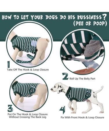 Buy HJYOKUSO Surge Suits for Dogs - Male & Female E-Collar Alternative for Surgery Recovery - Green XS for Postoperative Wounds - Buy Online on GoSupps.com