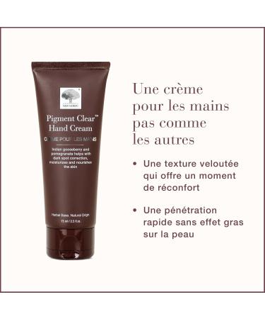 New Nordic Pigment Clear Hand Cream - Dark Spot Correcting Nourishing Formula for Soft Radiant Hands - Fast-Absorbing Skincare for Visible Dark Spot Reduction and Moisturised hands 75ml - Buy Online on GoSupps.com