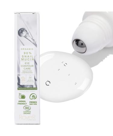 100% Pure Snail Mucin Eye Cream Certified Organic & Cruelty Free Made In France. Natural Luxury Eye Cream .50 oz.