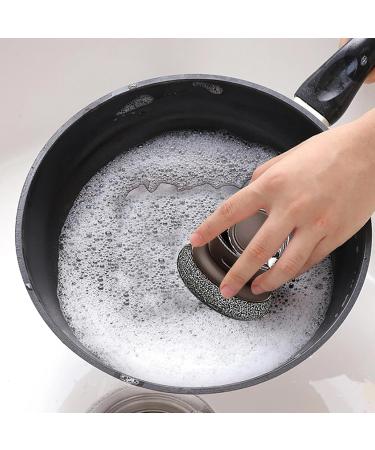 Dish Brush with Soap Dispenser - Dishwashing Brush with Soap Dispenser Heavy Duty Dishwashing Brushes Replaceable Brush Head Stain Removal Brushes Kitchen Dish Scrub Brush Brown - Buy Online on GoSupps.com