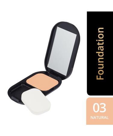 Max Factor Facefinity Compact Make-up Natural 003 | Mattes Finish Powder Foundation | 10g (2-Pack) - International Shipping Available - Buy Online on GoSupps.com