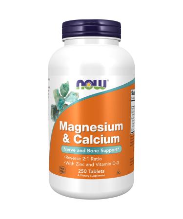 Now Foods Magnesium & Calcium 250 Tablets