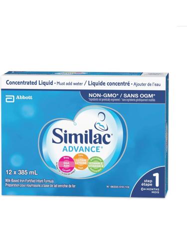 Similac Advance Step 1 Non-gmo Baby Formula Concentrated Liquid 385ml 0+ Months Blue 12 Count & Step 1 Non-GMO Baby Formula Powder 850 g 0+ Months - Buy Online on GoSupps.com