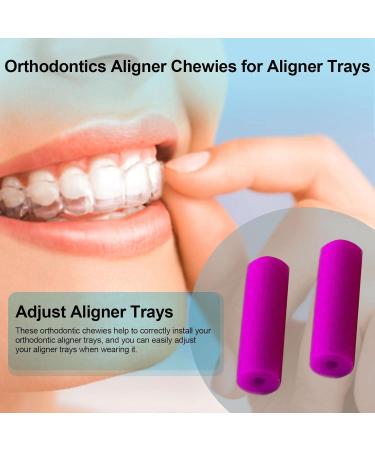 Buy Windyday Aligner Seating Tablets Chewies | Soft Silicone Orthodontic Gum | Grape Flavor | 6 Colors | Perfect for Your Chompers - Buy Online on GoSupps.com