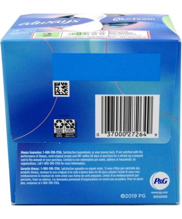 Always Size 2 Infinity Flex Foam Pads, 2 Pack (32 Count) Heavy Flow - Buy Online on GoSupps.com