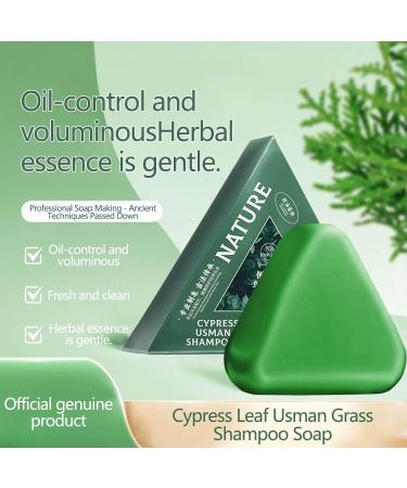  BAInuai Nature Set of 3 triangular shampoos Seven Green Solid Plant-Based Shampoo soothes and strengthens hair for men and women 120g - Buy Online on GoSupps.com