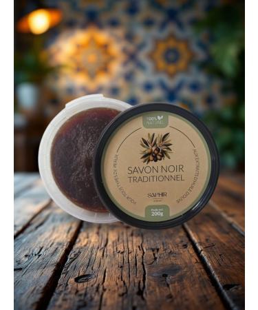  G n rique SAPHIR D'ORIENT Black Soap - Morocco - Beldi Soap - Scrub - 100% Natural - 200g - Buy Online on GoSupps.com