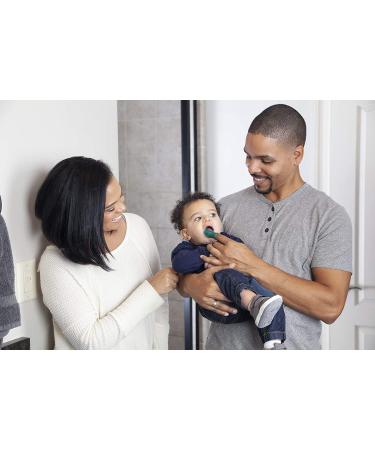 Baby Finger Toothbrush & Gum Massager - Teether Brush for Babies 3 Months+ | Silicone Oral Care Essentials - Pack of 2, Blue - Buy Online on GoSupps.com