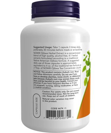 Now Foods Ojibwa Herbal Extract 450 mg - 180 Veg Capsules | Natural Herbal Supplement - Buy Online on GoSupps.com