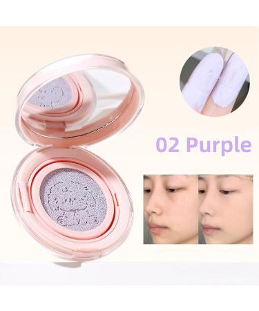 Color Corrector Primer Air Cushion Tinted Purple Tinted Tint Tint Tint Toning Cream Facial Makeup Lightening Primer Concealer to Neutralize Tones - Buy Online on GoSupps.com