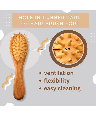 Wooden Baby Comb and Brush Set for Gentle Baby Care - Newborns to Toddlers - Buy Online on GoSupps.com