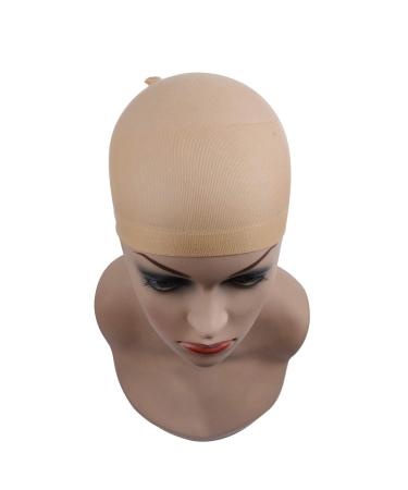 6 Pack Beige Nylon Wig Caps - Elastic Breathable Hair Nets for Wigs - 6 Pieces Set - Buy Online on GoSupps.com