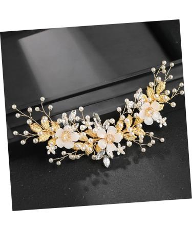 FRCOLOR Rhinestone Pearl Hair Comb Combs for Women Rhinestone Hair Clip Crystal Hair Accessories French Hair Pin Wedding Hair Clip Tiara Bridal Headdress Bride Loose Hair Rhinestones White - Buy Online on GoSupps.com