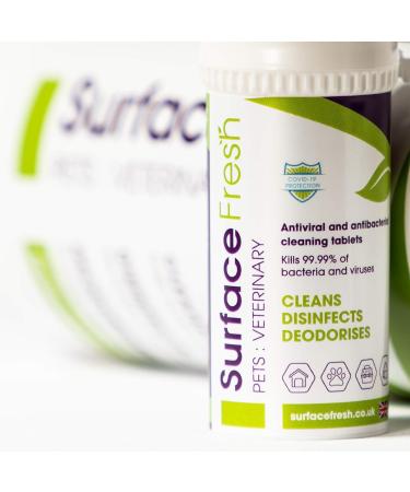 Surface Fresh Pets 10 Tablet Tube & 1 Litre Spray Bottle - Clinical Grade Cleaning for Pet Mess, Germs, and Odours - Buy Online on GoSupps.com