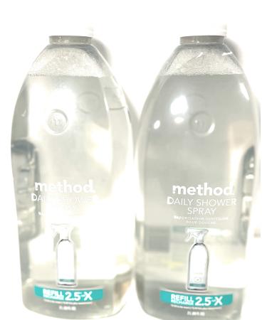 Method Daily Shower Spray Cleaner Refill Eucalyptus Mint 68 Ounce 2 pack Packaging May Vary