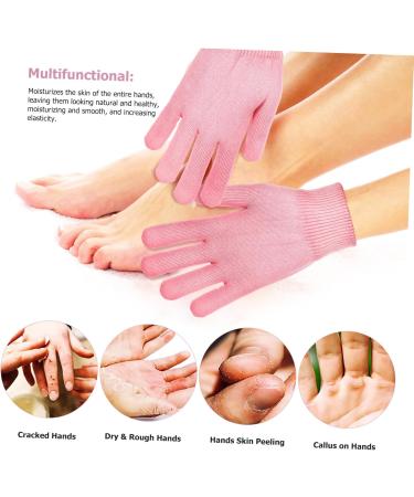 minkissy 6 Sets Spa Moisturizing Socks Spa Foot Socks Moisturizer Socks Hand Feet Foot Mask Moisturizing Foot & Nail Tools Scrub Mitts Moisturizing Cover Hydrating Socks Care Cotton Gloves - Buy Online on GoSupps.com