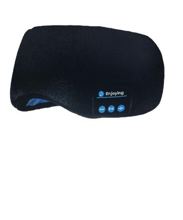 Bluetooth Sleep Headphones Wireless Bluetooth Eye Mask for Sleeping 5.3 Headphones Music Mask for Sports Sleeping Air Travel and Relaxation 19"-25" (Black) Black/White