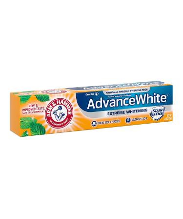 ARM & HAMMER Advanced White Extreme Whitening Toothpaste Multi-Pack - Clean Mint - Fluoride (Pack of 12) - Buy Online on GoSupps.com