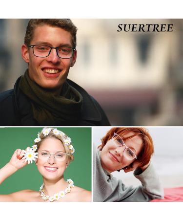 Buy Suertree Myopia Glasses - Blue Light Filter & Lightweight Nearsighted Glasses for Men & Women - Black -3.5 Diopters - International Shipping Available - Buy Online on GoSupps.com