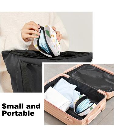 Guantierendiy Bee Flower Pattern Menstrual Cup & Sanitary Napkin Storage Bag - Travel Makeup Organizer (Color 3) - Buy Online on GoSupps.com
