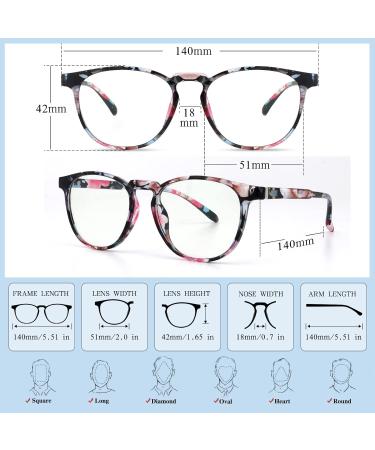 ZZD Blue Light Blocking Glasses - 4 Pack for Men & Women | Anti UV Glare Reduction for Computer Gaming TV & Phones - Buy Online on GoSupps.com