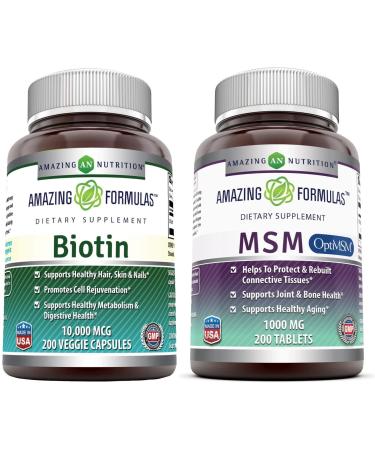 Amazing Nutrition Biotin 10000 mcg 200 Capsules