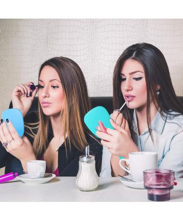 8 Pieces Handheld Hand Mirror Bulk Compact Travel Makeup Mirror Handheld Cosmetic Mirror with Handle Portable Vanity Mirror for Travel Camping Home 4 Colors 3.15 Inch Wide 7.09 Inch Long - Buy Online on GoSupps.com