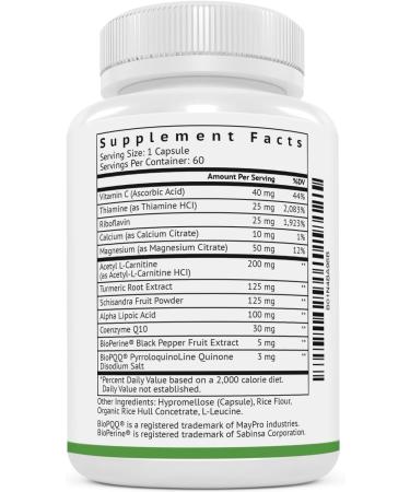 VitaMonk Mitochondrial Supplements - MitoTrax - Revitalize and Repair Cells - Mitochondria Supplement for Cellular Energy - Advanced Mitochondrial Formula - PPQ Supplement Formula - 60 Capsules - Buy Online on GoSupps.com