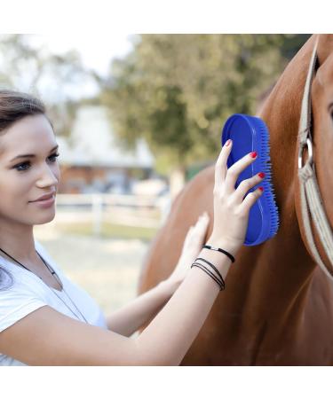 Magic Brush Horse 2Pcs Horse Grooming Brushes Blue Horse Brush Grooming Durable and Horse Grooming Kit for Horse Grooming Care Easy yo Clean Horse Brushes for Grooming(Multifunction) - Buy Online on GoSupps.com