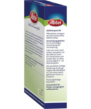 Abbey Slot Capsules - Natural Constipation Relief & Intestinal Support with Herbal Castor Oil - 40 Soft Capsules (2 Pack) - International Shipping Available - Buy Online on GoSupps.com