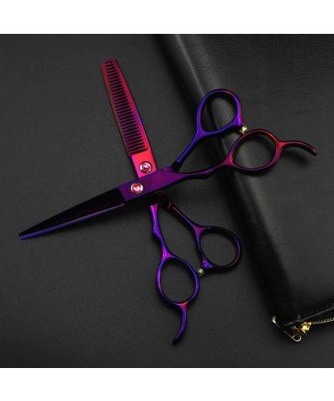 Left Handed Professional Japan 6 Inch Pruple Hair Scissors Haircut Thinning Barber Cutting Shears Hairdresser Scissors Purple 6 inch 2024 - Buy Online on GoSupps.com