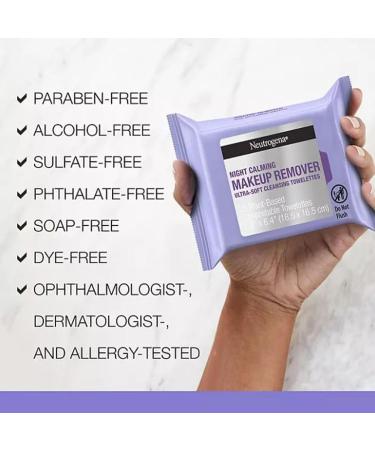 Buy Makeup Remover & Night Calming Cleansing Towelettes (25 ct. 5 pk.) - Gentle Effective & Ideal for Sensitive Skin | Free International Shipping - Buy Online on GoSupps.com