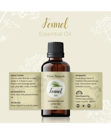Organic Fennel Essential Oil for Digestion Sweet Fennel Seed Oil for Congestion Relief & Uplift Mood 100% Pure Undiluted Therapeutic Grade for Aromatherapy Glowing Skin Strengthened Hair 1oz Fennel 1 Fl Oz (Pack of 1) - Buy Online on GoSupps.com