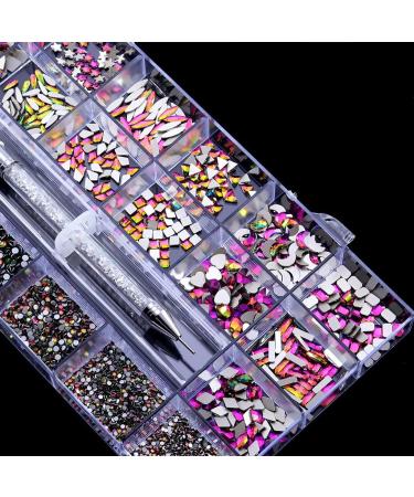 Beads For Nail Jewelry Making Crystal Making Kit With Plastic Box For Jewelry Bracelets Earring Diy Nail Set - Buy Online on GoSupps.com