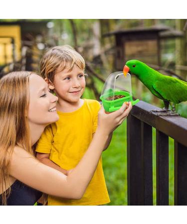 2Pcs Bird Feeder for Cage - Water & Food Dispenser for Parakeet, Budgies, Lovebirds | Hanging Bird Cage Accessories & Supplies - Buy Online on GoSupps.com