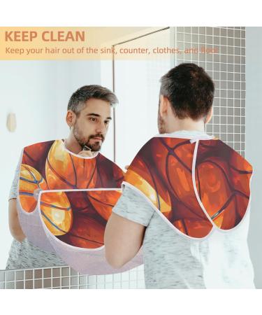 Basketball Beard Bib Apron | Beard Hair Catcher for Men | Perfect Father's Day & Anniversary Gift with Suction Cups - Buy Online on GoSupps.com