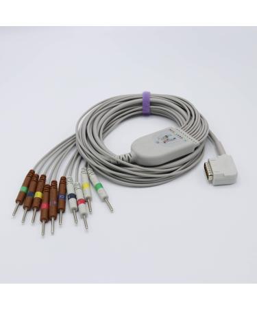Sino-K Kenz Compatible Direct Connect ECG Cable 10 Leads 15 Pin IEC Standard 3m Length FDA/CE Approved
